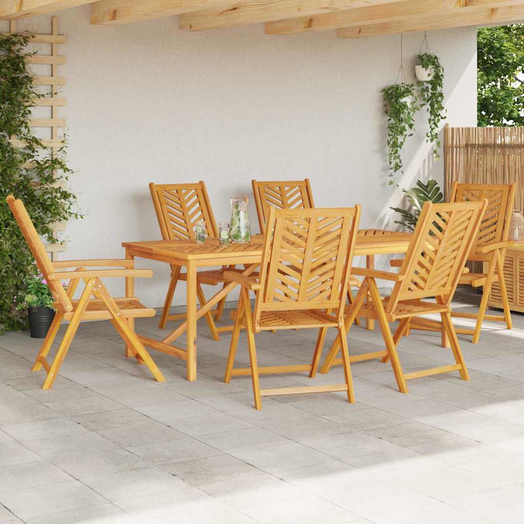 Garten Essgruppe 3 Stk. Braun Massivholz Akazie