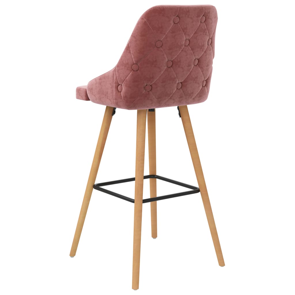 Barhocker 2 Stk. Schwarz Samt