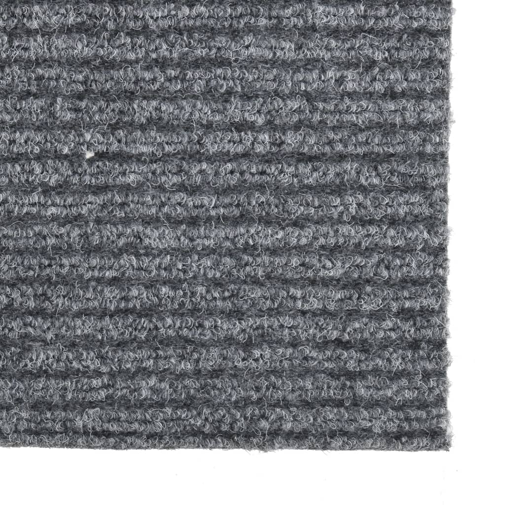 Teppichläufer Grau 80 x 150 cm Stoff