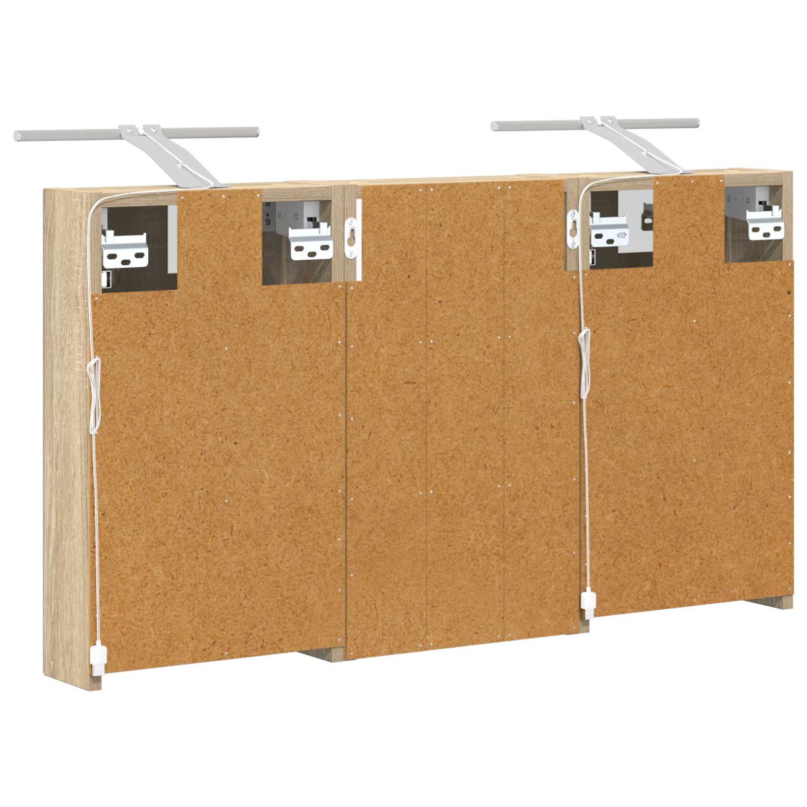 Badezimmerschrank-Set 3 pcs 80 x 10,5 x 50 cm Holzwerkstoff