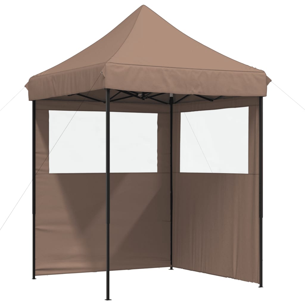Partyzelt Faltbar Pop-Up Schwarz 200x200x306 cm