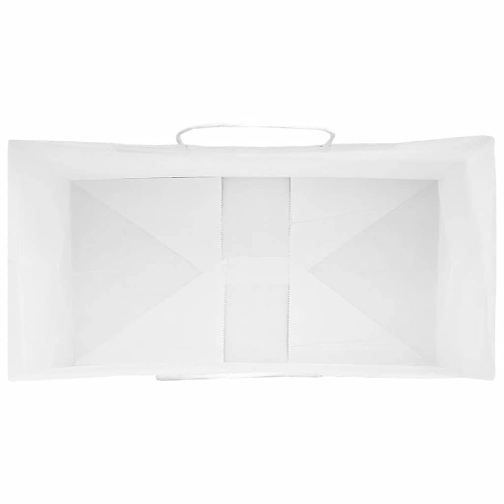 Papiertragetaschen 50 Stk. mit Henkeln Braun 21x11x36 cm