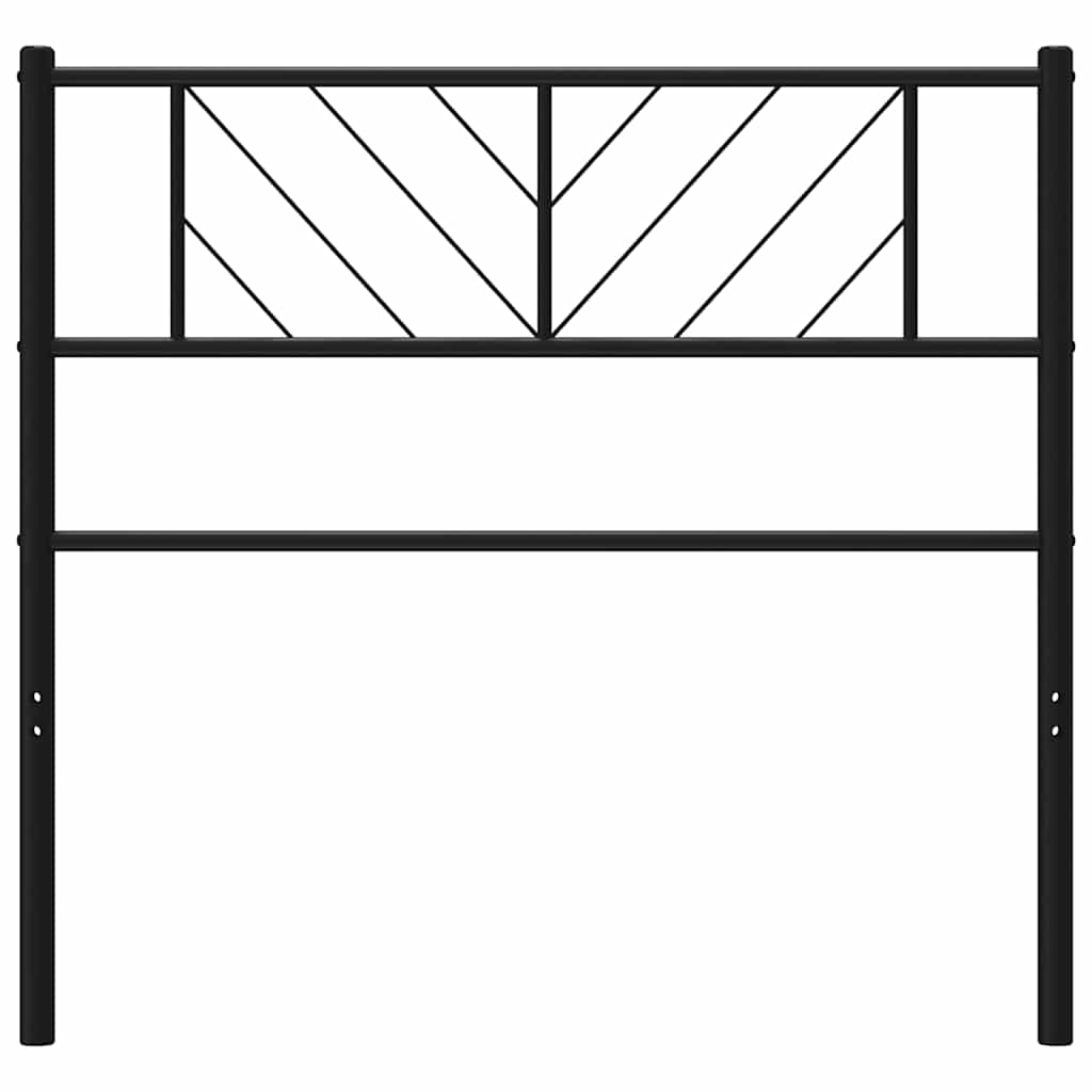 Ersatz-Kopfteil Metall Schwarz 100 cm