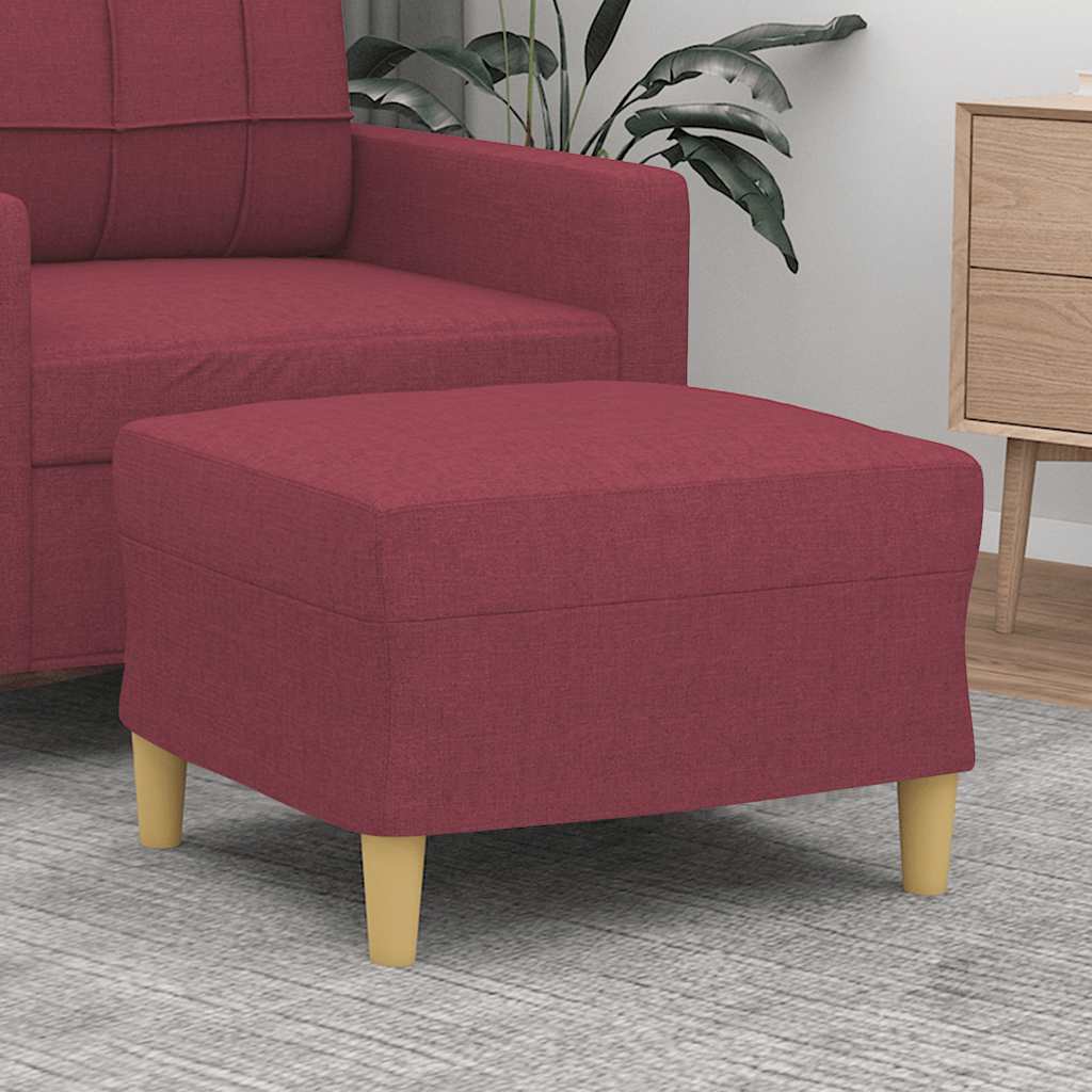 Fußhocker Hellgrau 60x50x41 cm Stoff