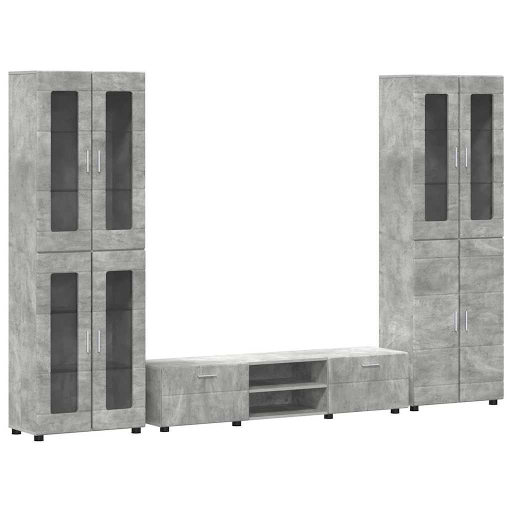 Highboard mit Regal FLORIN Weiß 60 x 35 x 182 cm Holzwerkstoff