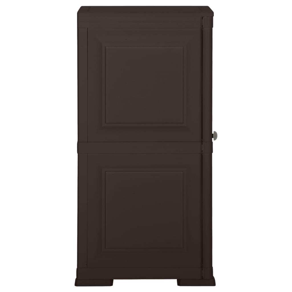 Kunststoffschrank 79x43x125 cm Holzdesign Vanilleeis