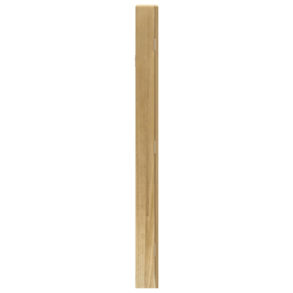 Schmuckschrank mit Spiegel Wandmontage Weiß 30x8,5x106 cm