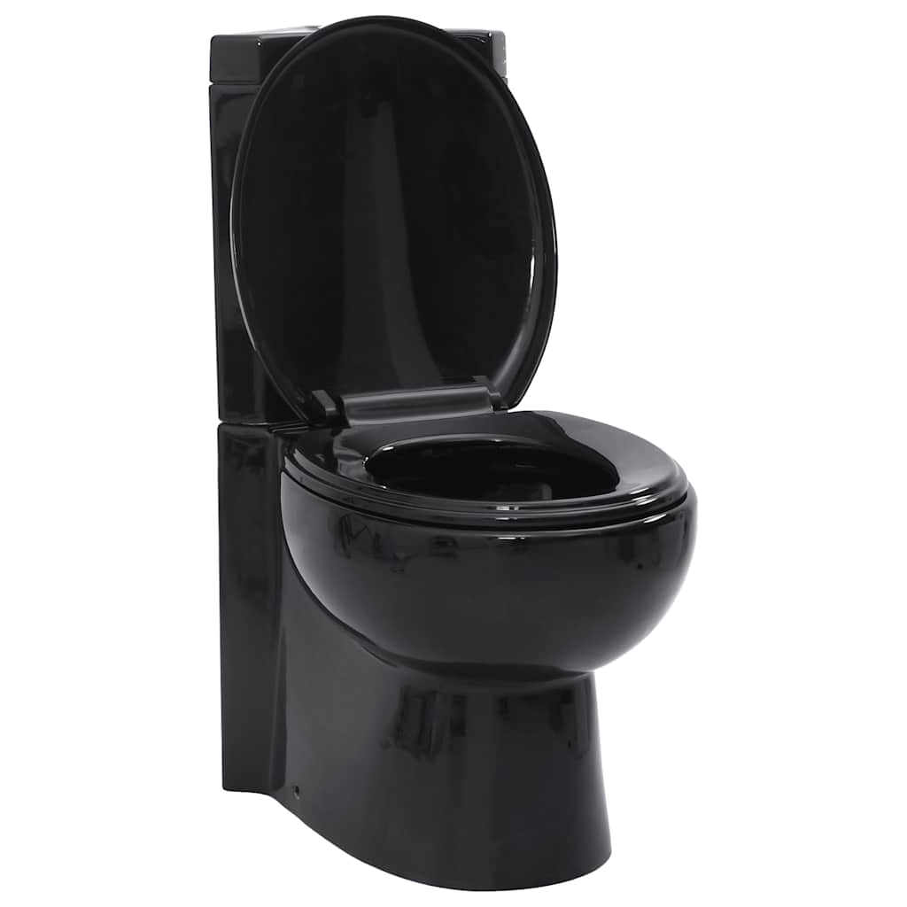 Toilette für Ecke Keramik Weiß