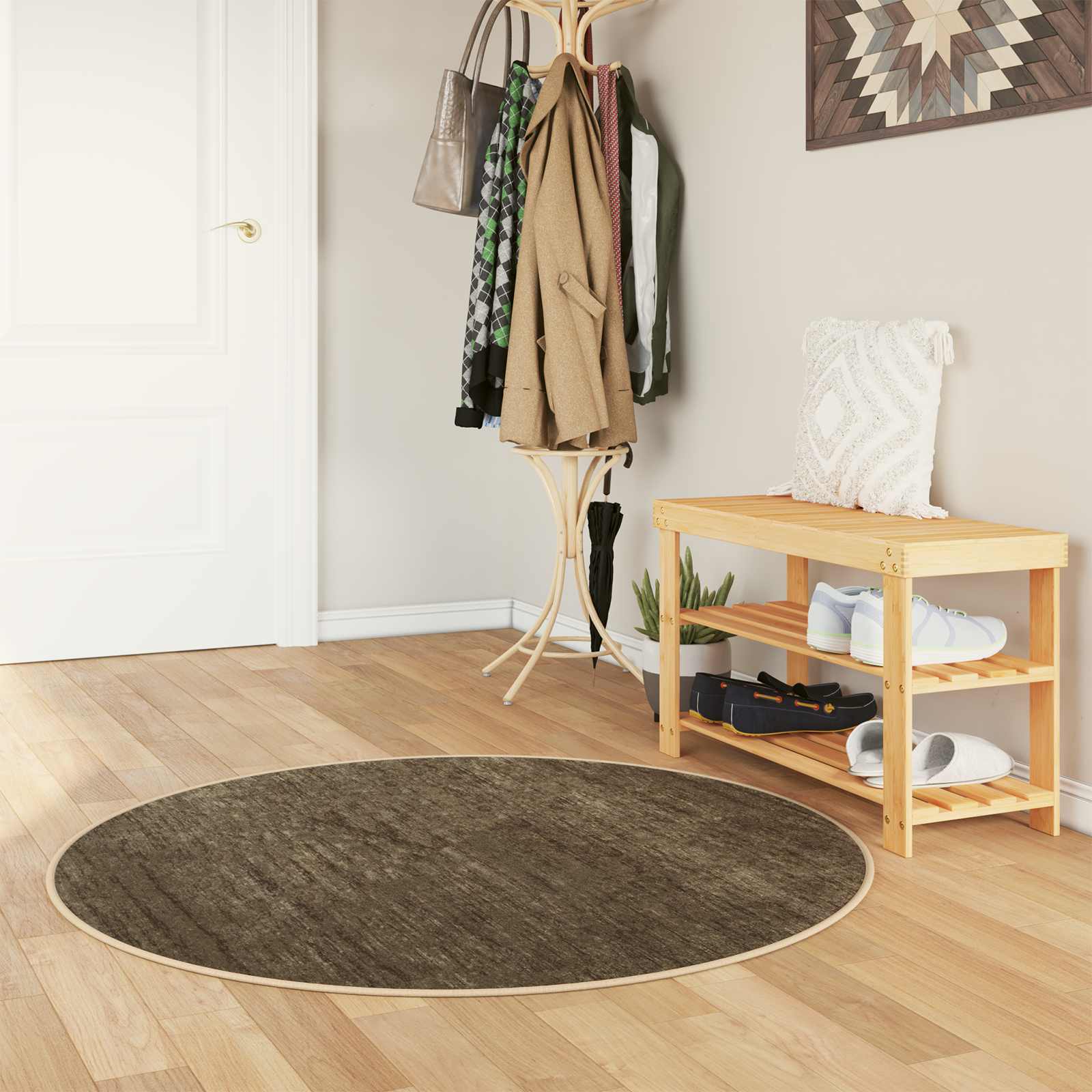 Teppich Waschbar Mehrfarbig 160x230 cm