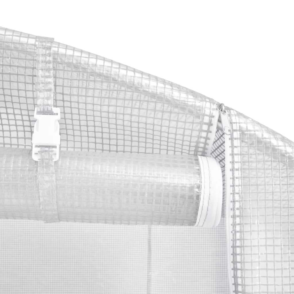Gewächshaus mit Stahlrahmen Grün 24 m² 6x4x2,85 m