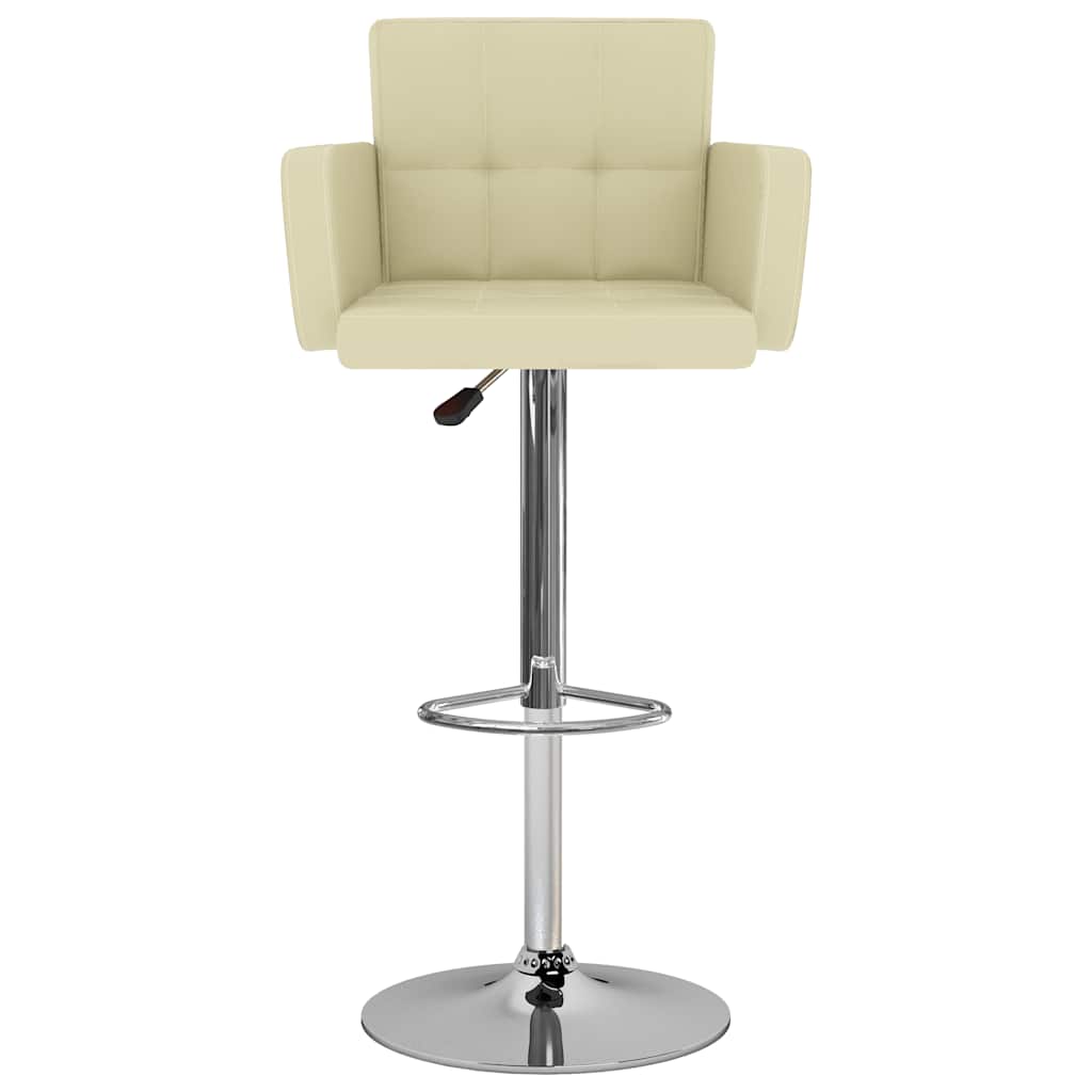 Barhocker 2 Stk. Weiß Kunstleder