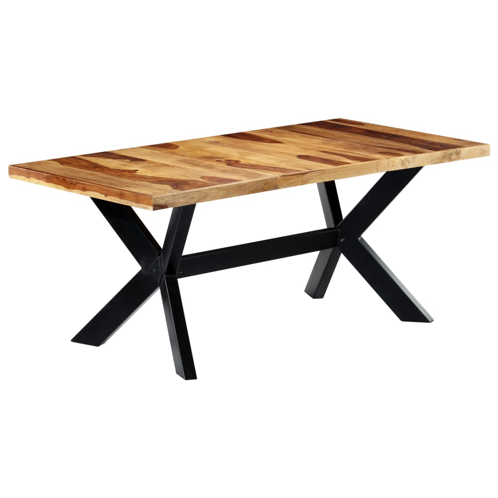 Esstisch Massivholz Mango und Stahlgestell 180 cm