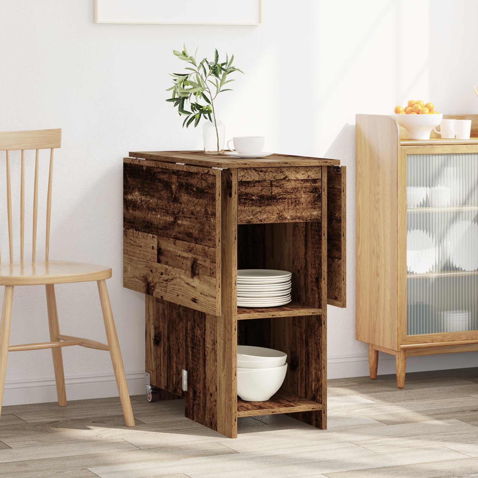 Esstisch 115 x 70 x 75 cm Holzwerkstoff Weiß Rechtwinklig
