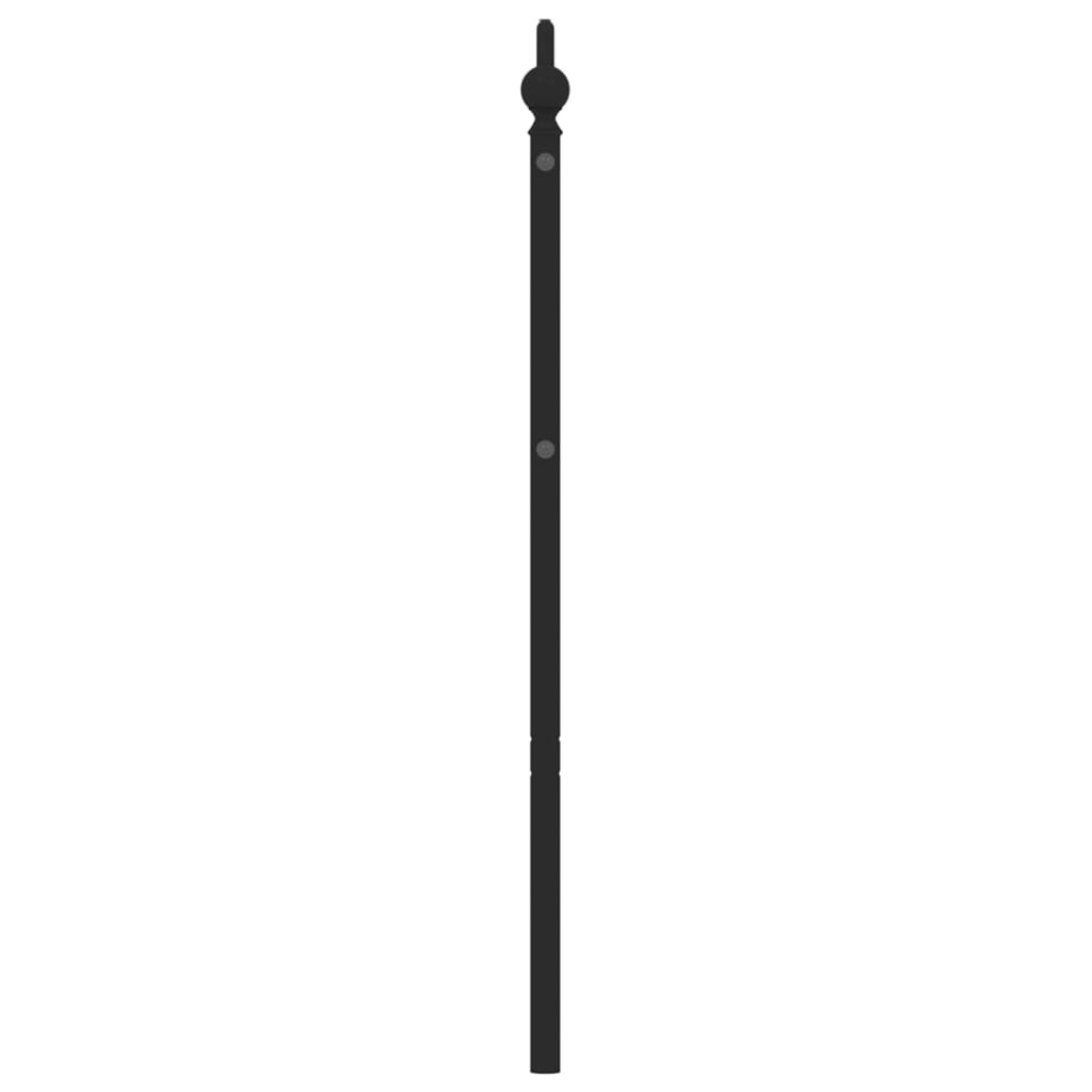Ersatz-Kopfteil Metall Schwarz 135 cm