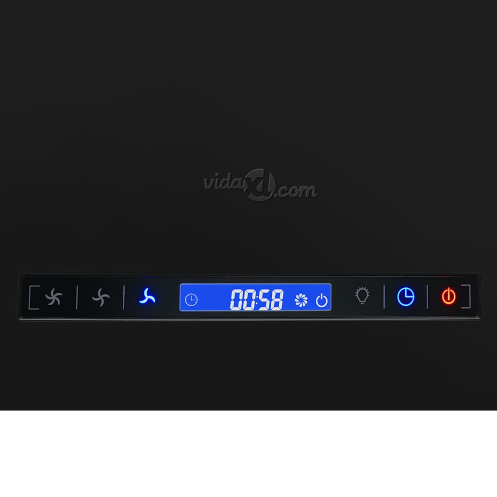 Hängende Inselhaube Touch-Sensor LCD 37 cm Edelstahl