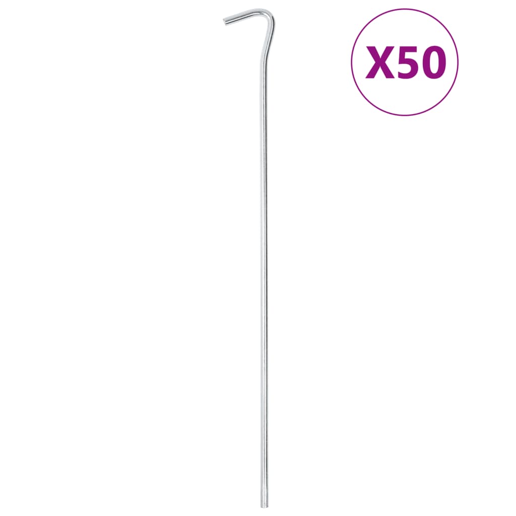 Zeltheringe 50 Stk. 30 cm Ø4 mm Verzinkter Stahl