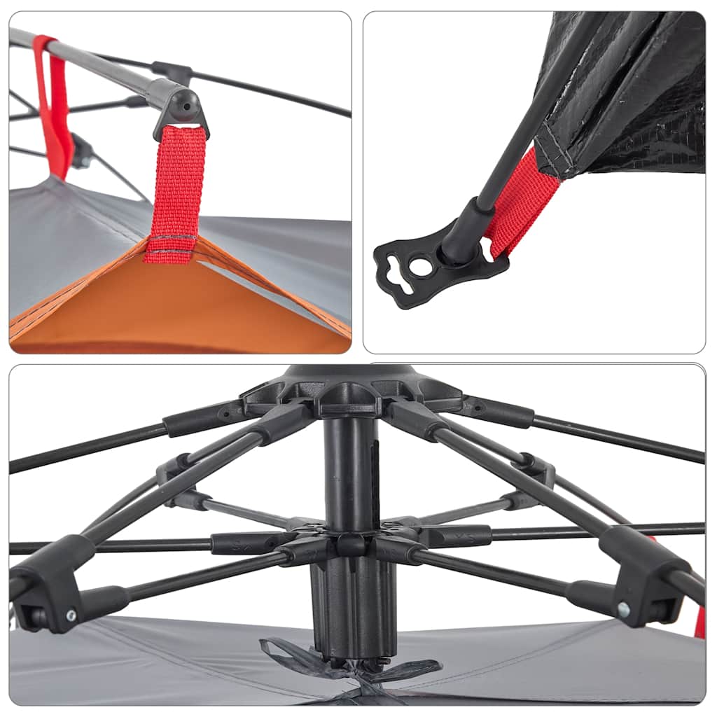 Kuppel-Campingzelt 2 Personen Grün Quick Release
