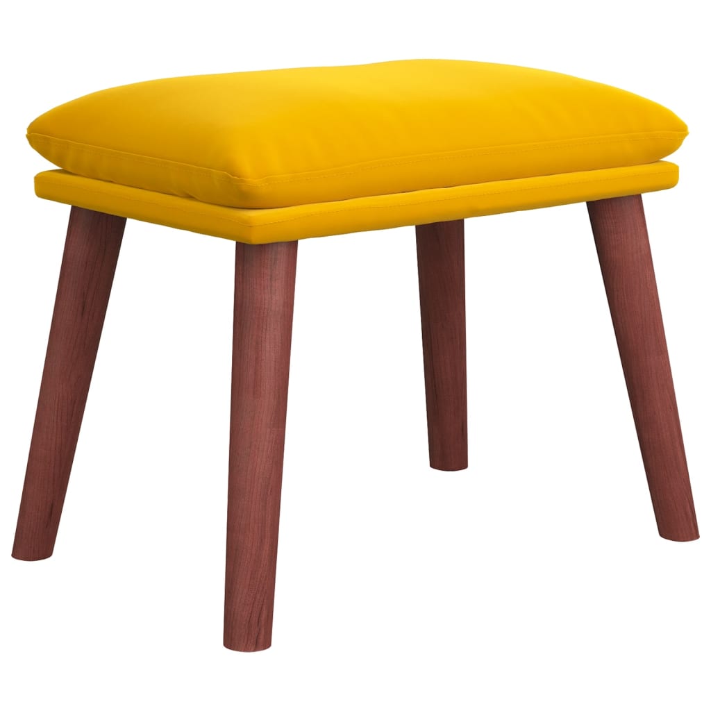 Fußhocker Hellgrau 45x29,5x35 cm Samt