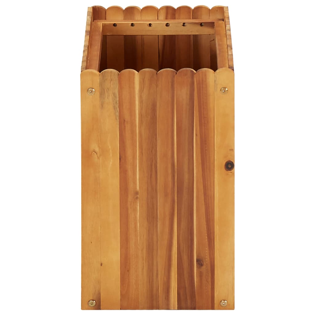 Garten-Hochbeet 50 x 30 x 25 cm Massivholz Akazie