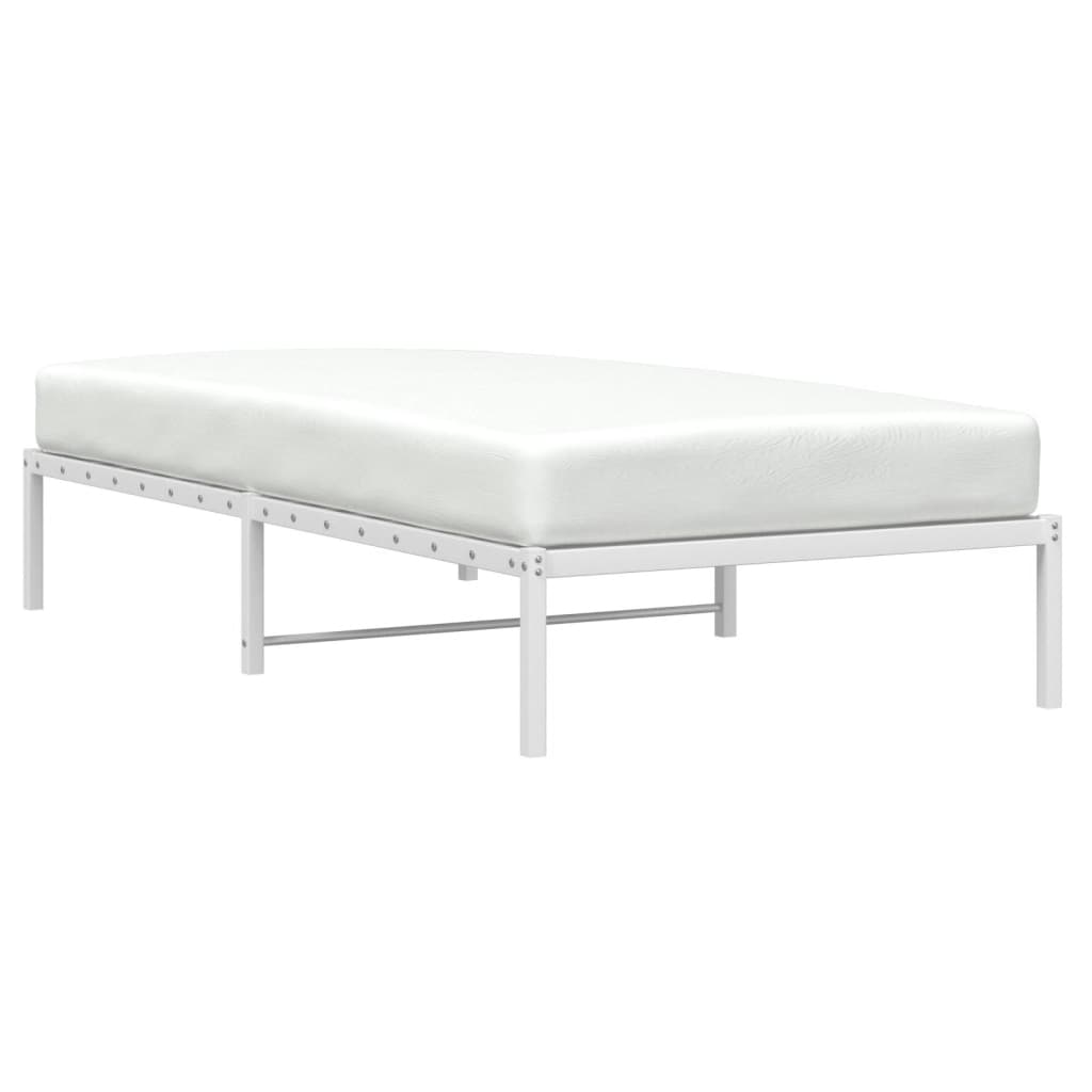 Bettgestell Metall Schwarz 75x190 cm