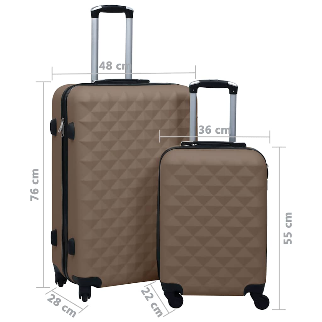 Hartschalen-Trolley-Set 2 Stk. Rosa ABS