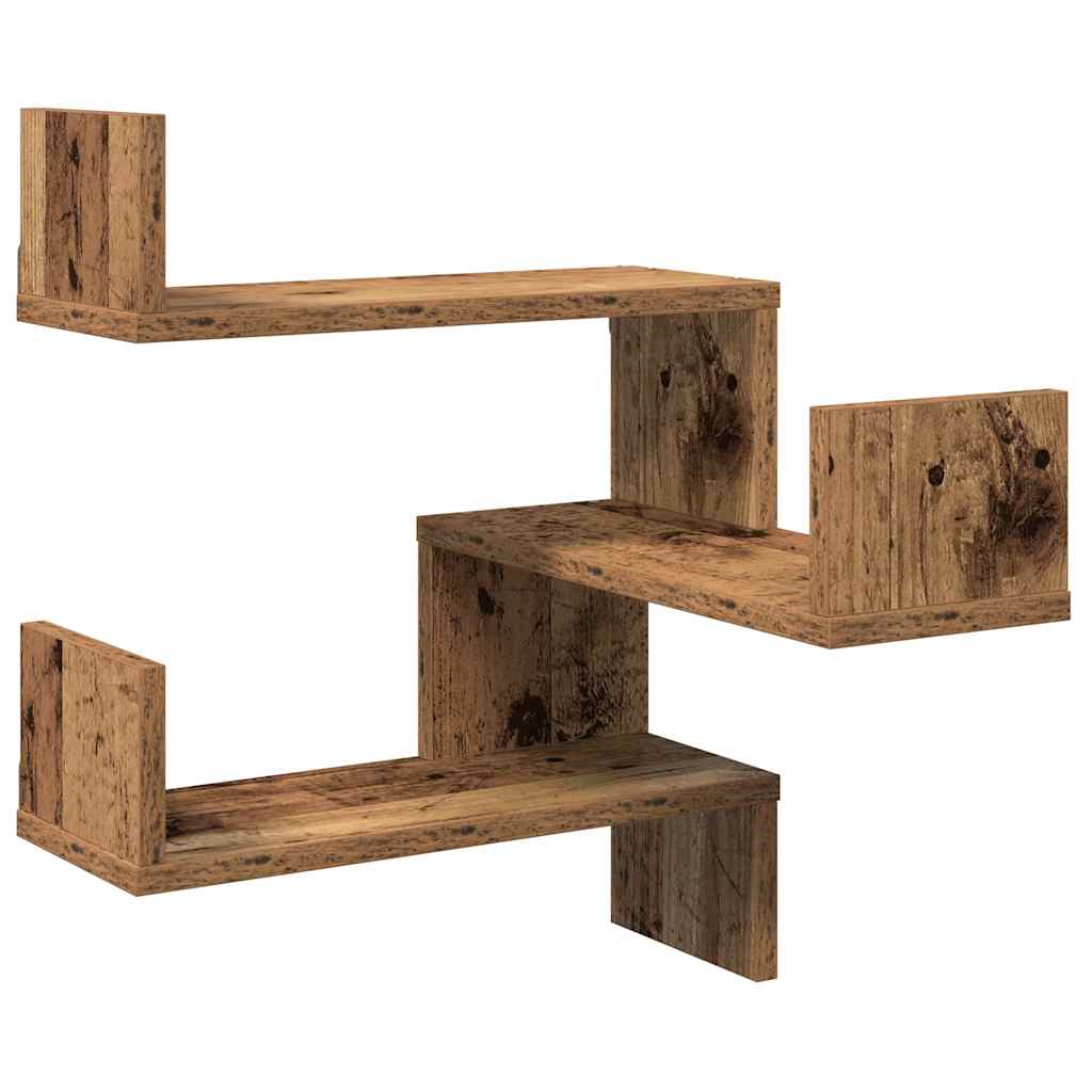 Wand-Eckregal Weiß 40x40x50 cm Holzwerkstoff
