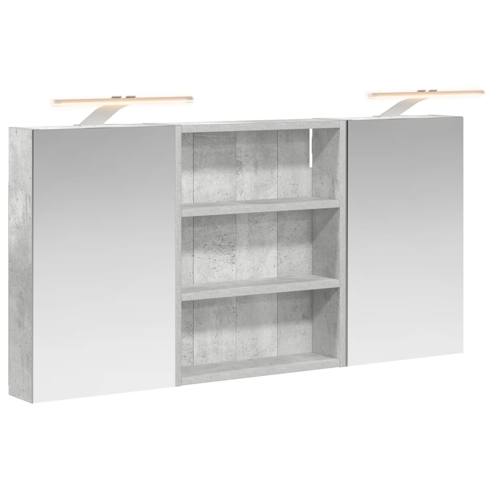 Badezimmerschrank-Set 3 pcs 80 x 10,5 x 50 cm Holzwerkstoff