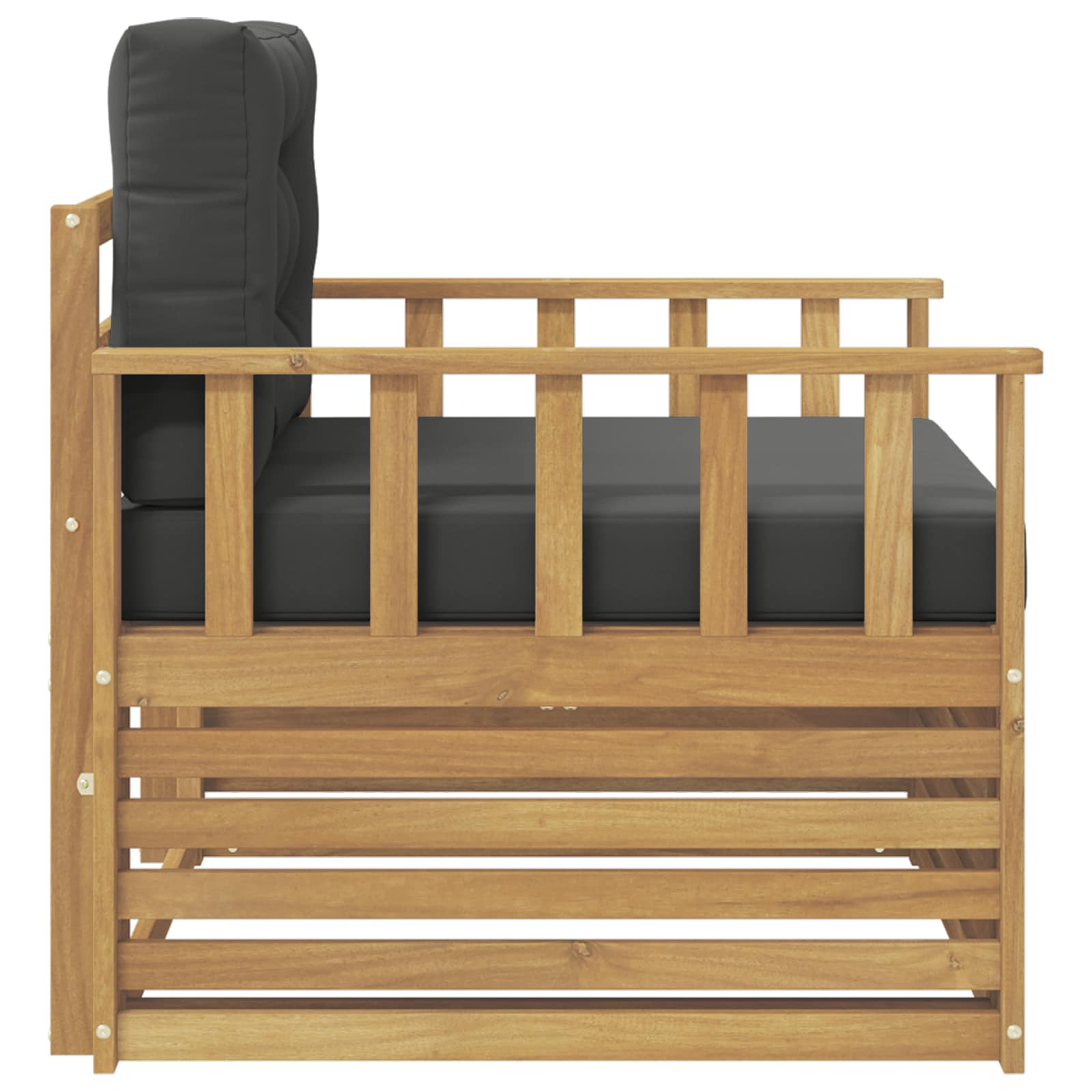 2 Stück Outdoor-Sofa Natur
