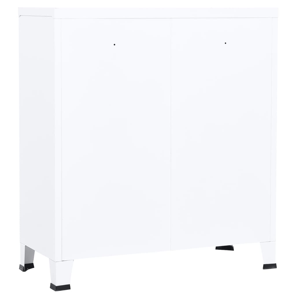 Lagerschrank Industrial Schwarz 90x40x100 cm Stahl