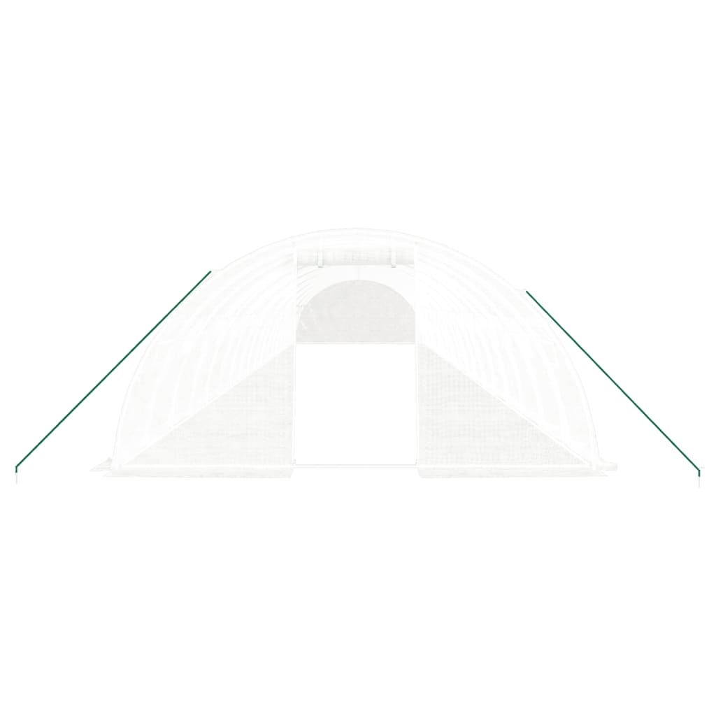Gewächshaus mit Stahlrahmen Grün 8 m² 4x2x2 m