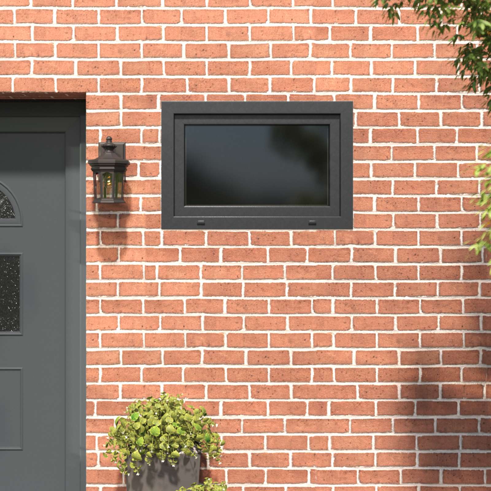 Kellerfenster RISOR 50 x 50 cm PVC und Glas Weiß
