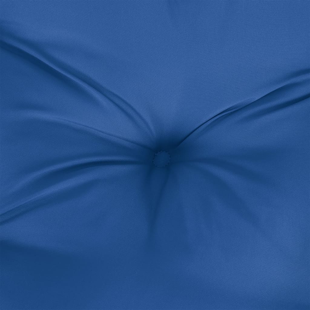Kissen Rund Marineblau Ø 60x11 cm Oxford-Gewebe