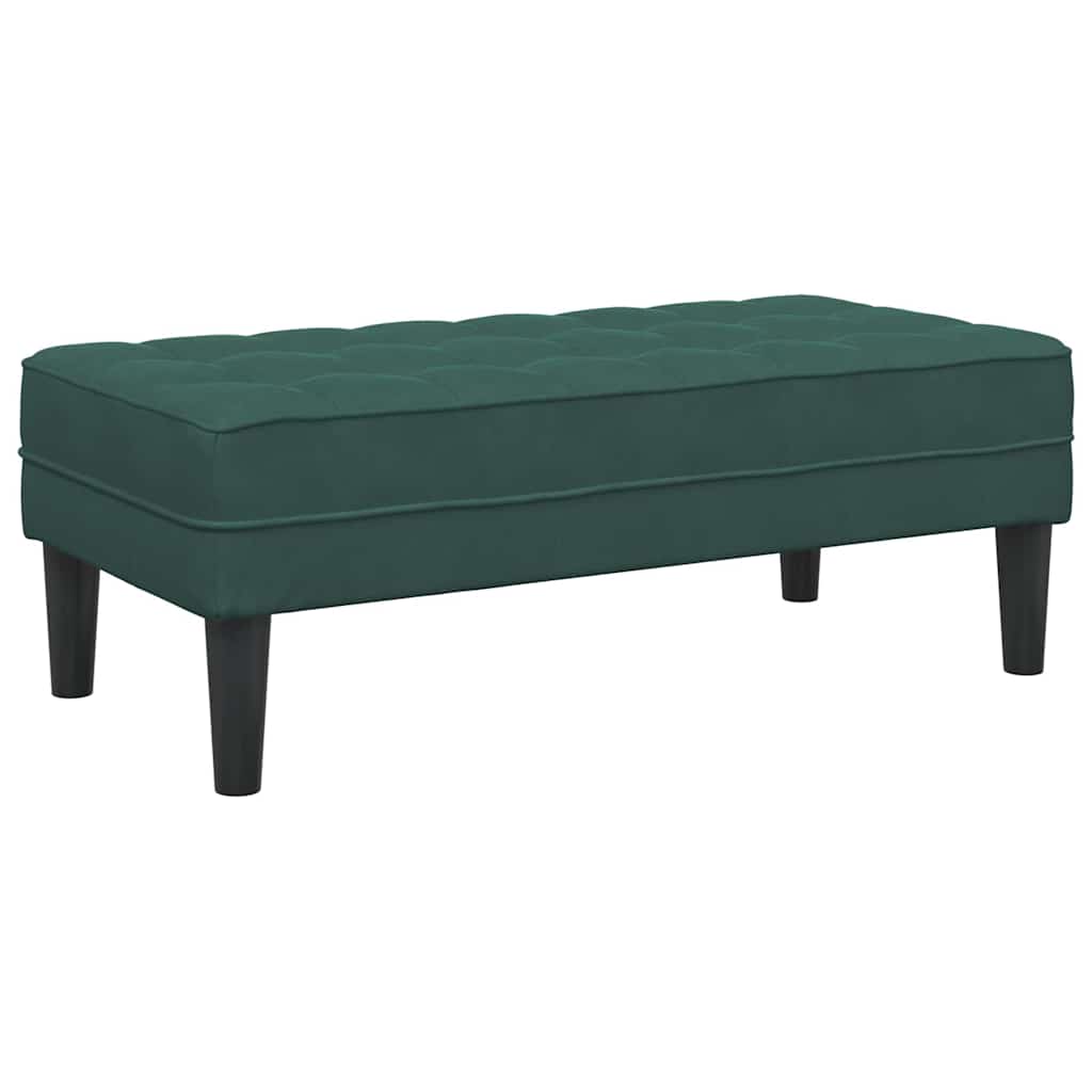 Bank mit Kissen Hellgrau 113 x 57 x 39 cm Samt