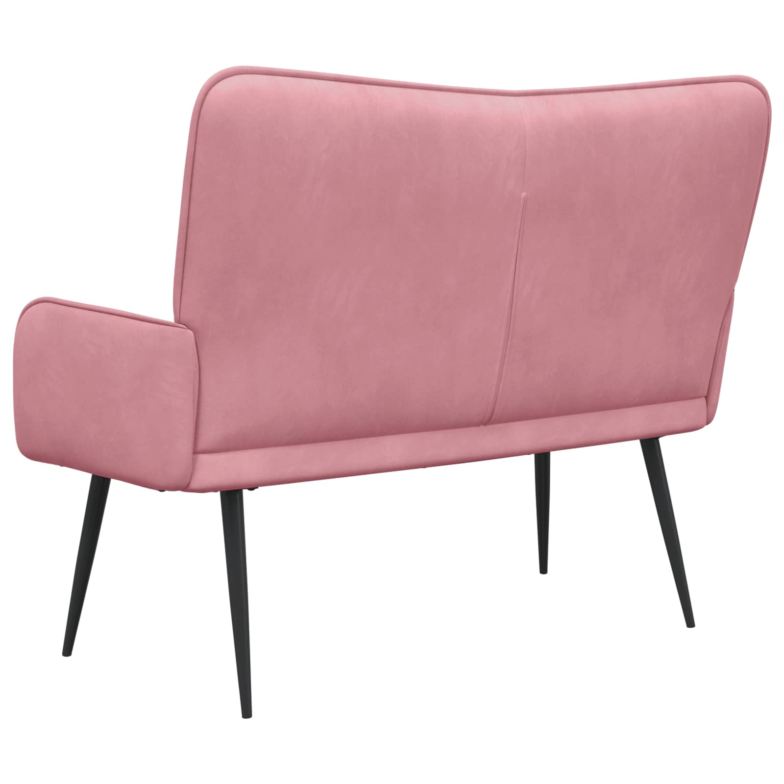 2-Sitzer Sofa Hellgrau 115 x 61 x 87 cm Samt (V)