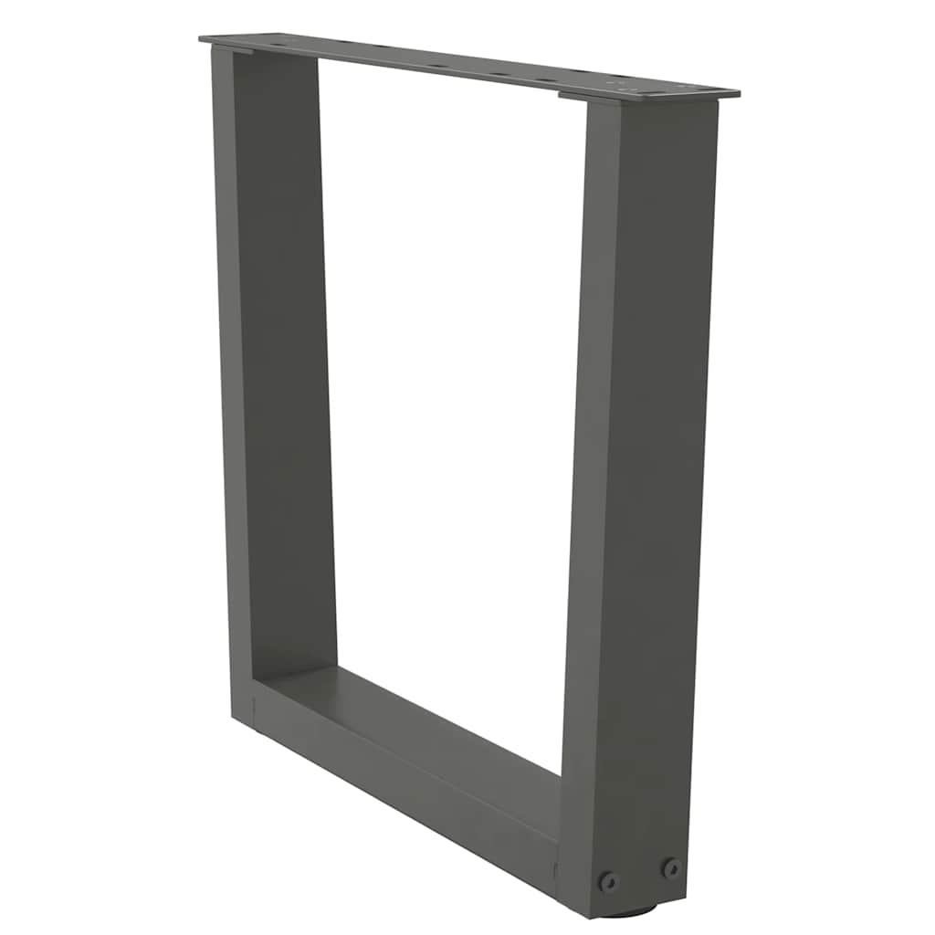 Couchtischbeine V-Form 2 Stück Schwarz 30x(30-31,3) cm Stahl