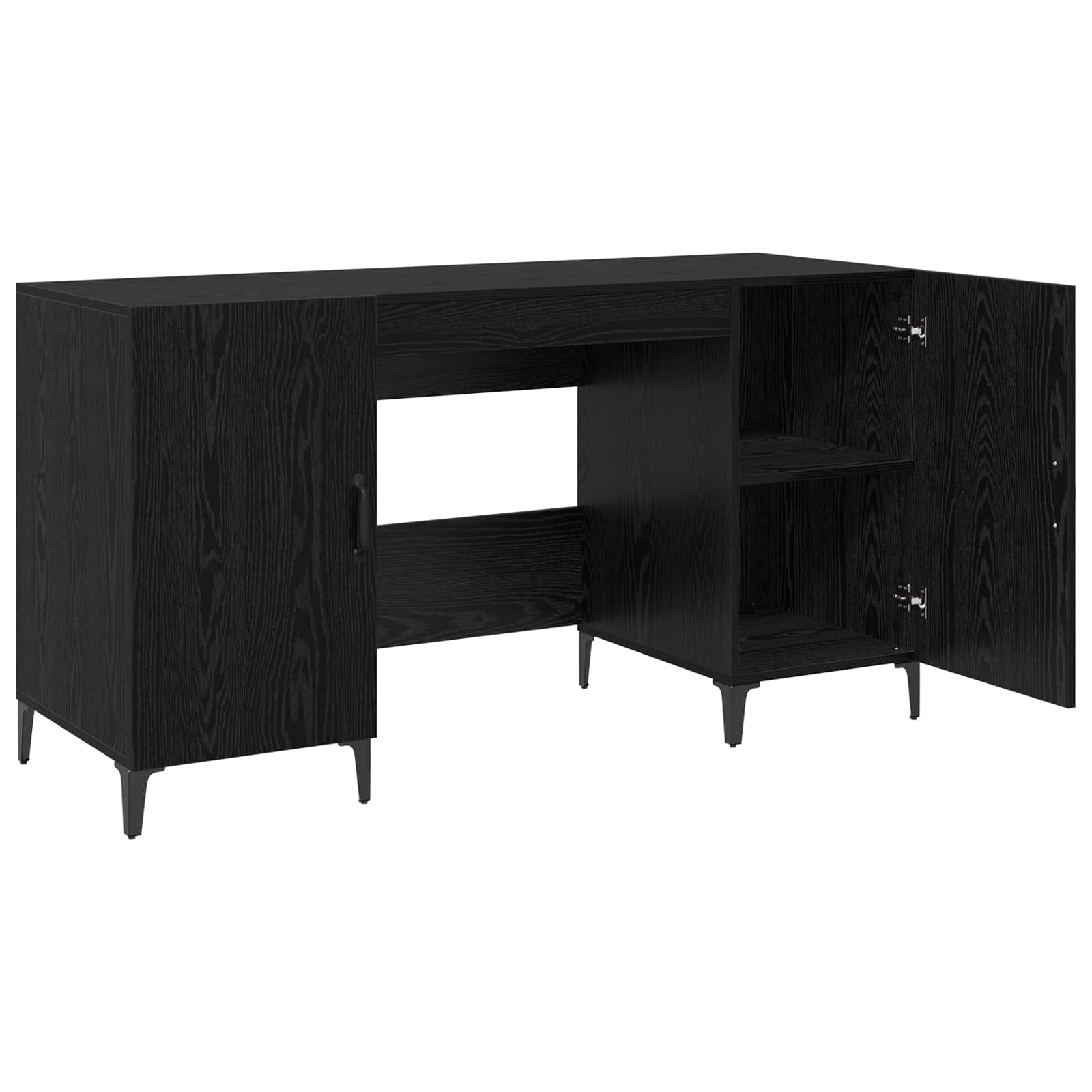 Schreibtisch mit Tür Altholz 140 x 50 x 75 cm Holzwerkstoff