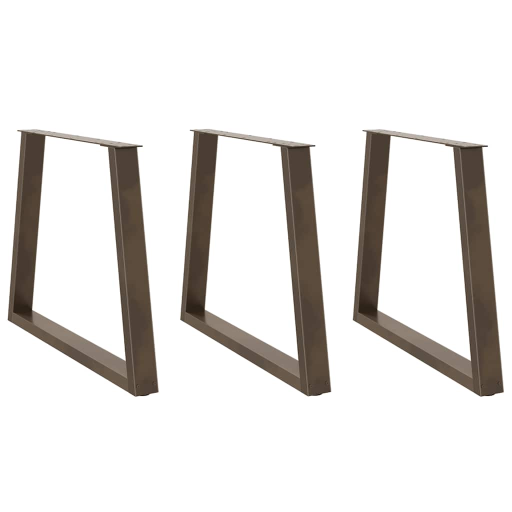 Couchtischbeine V-Form 2 Stück Schwarz 30x(30-31,3) cm Stahl