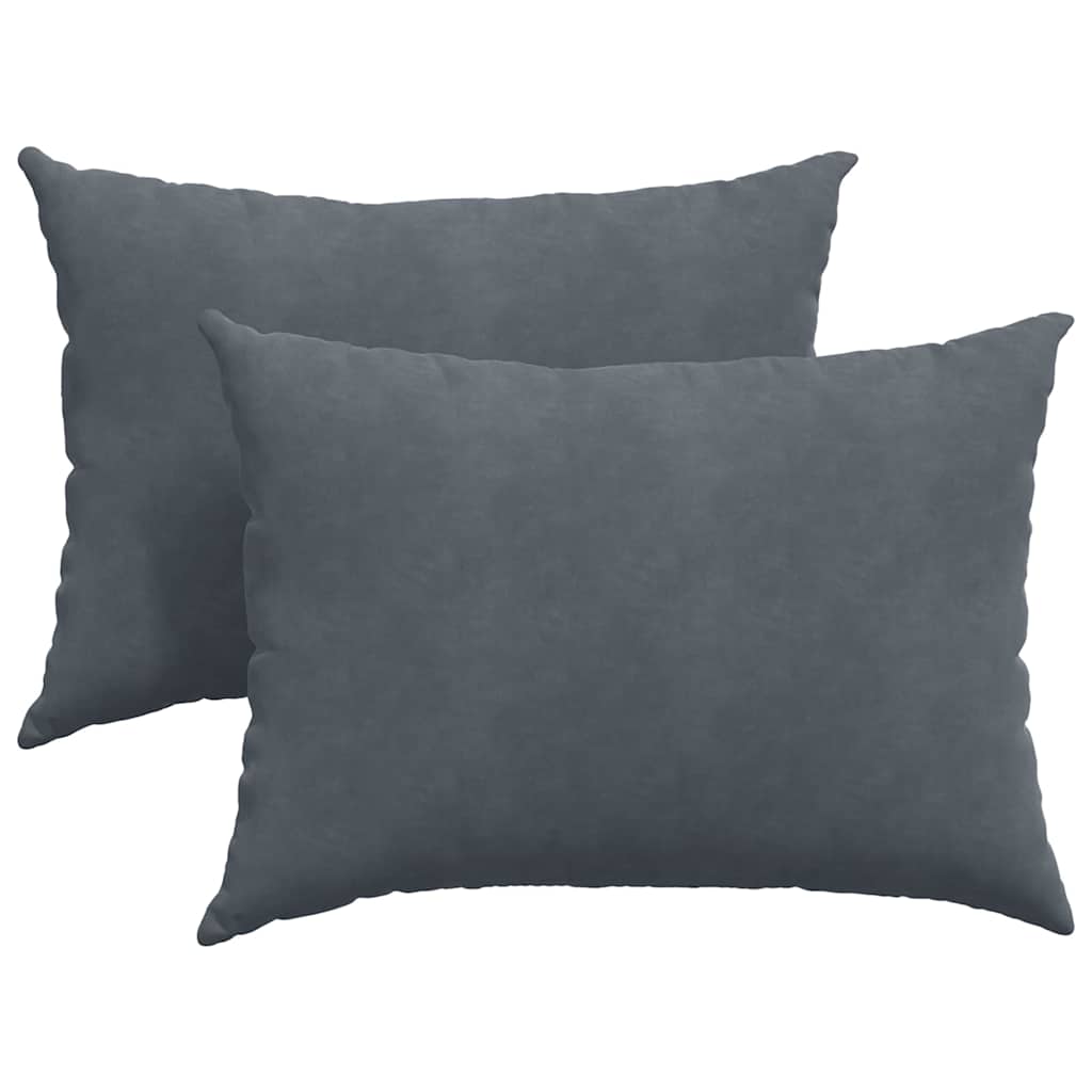 Sofakissen 2 Stück Blau 50 x 30 cm Cordstoff