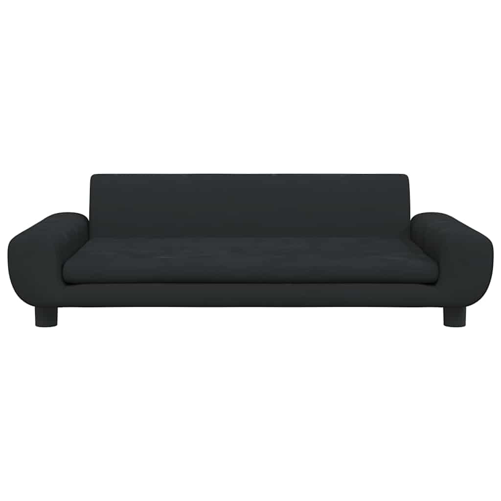 Kindersofa Blau 100x54x33 cm Samt