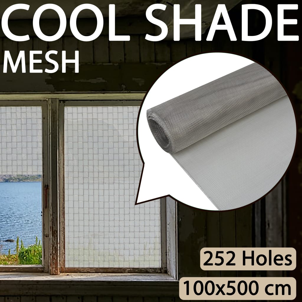 Drahtzäune 100 x 500 cm Mesh Edelstahl 201 Silber