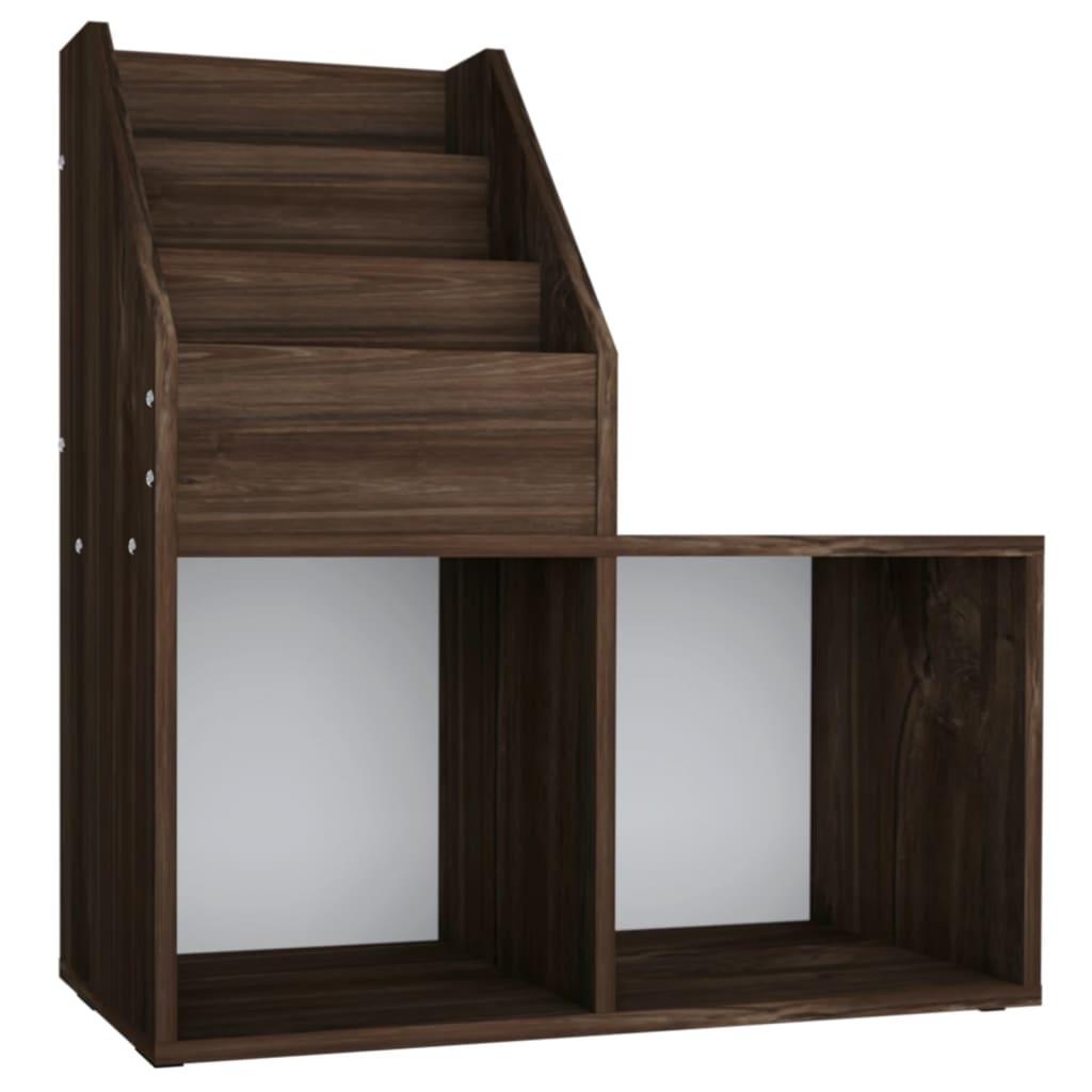 Kinder-Bücherregal Grau Sonoma-Eiche 71x30x78,5cm Holzwerkstoff