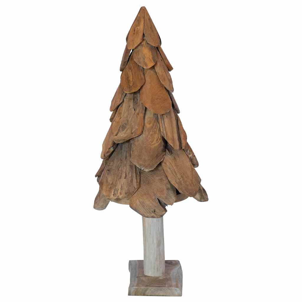 Weihnachtsbaum mit Ständer Braun 61 cm Massivholz Teak