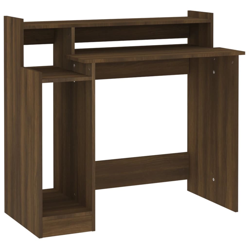 Schreibtisch mit LEDs Weiß 97x45x90 cm Holzwerkstoff