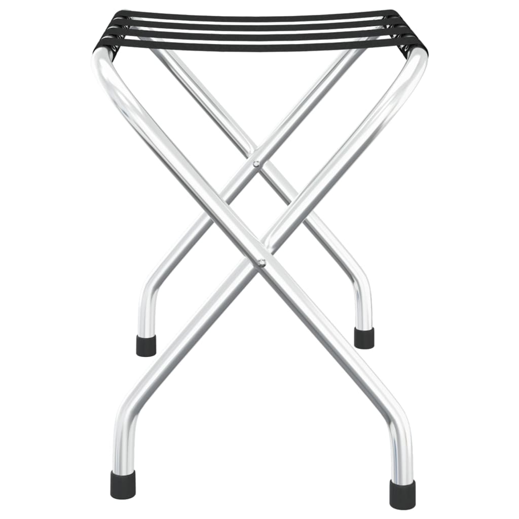Gepäckträger mit Rückenlehne Silber 56 x 39 x 52 cm