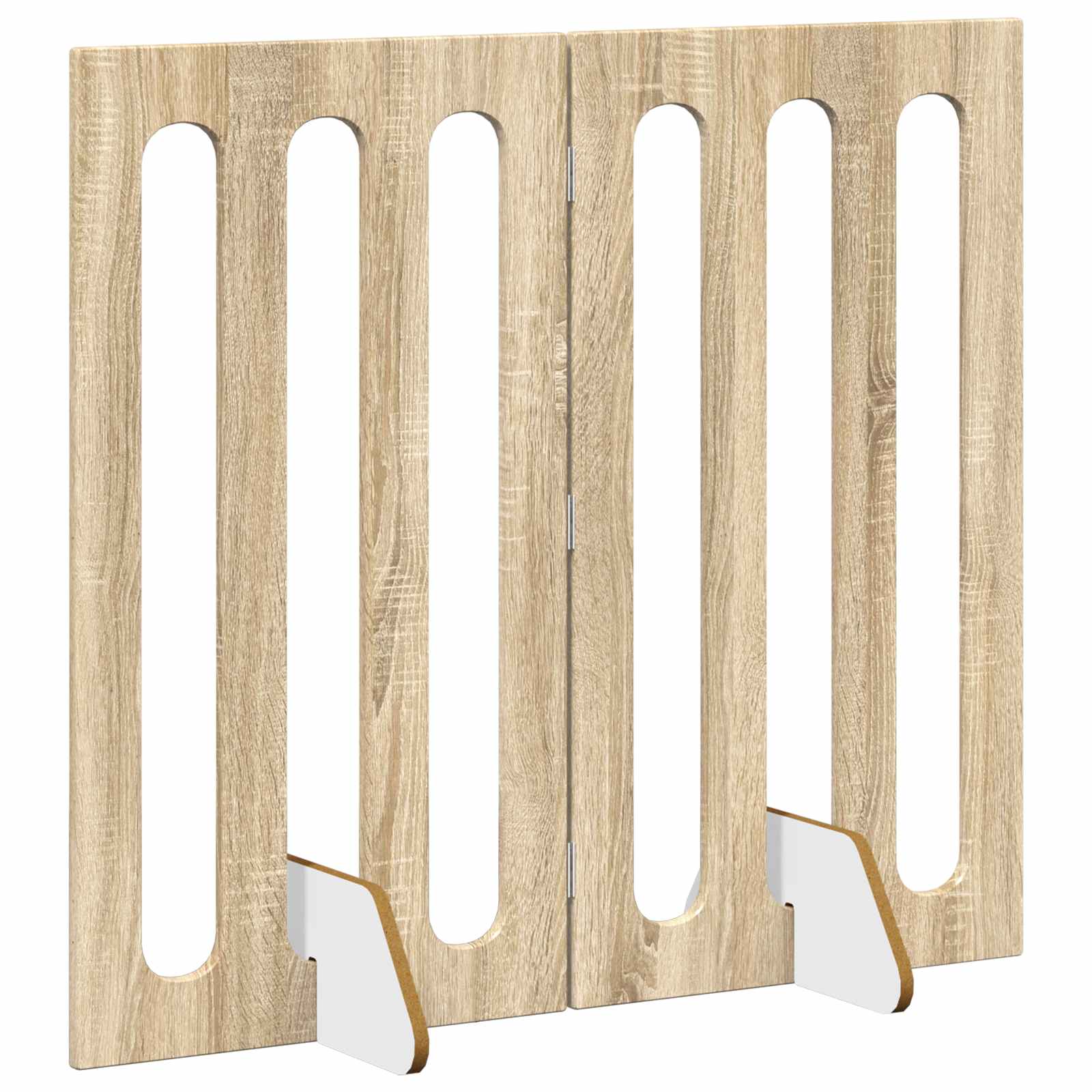 Faltbarer Haustierzaun 2 pcs Weiß 100,5 x 38 x 70 cm
