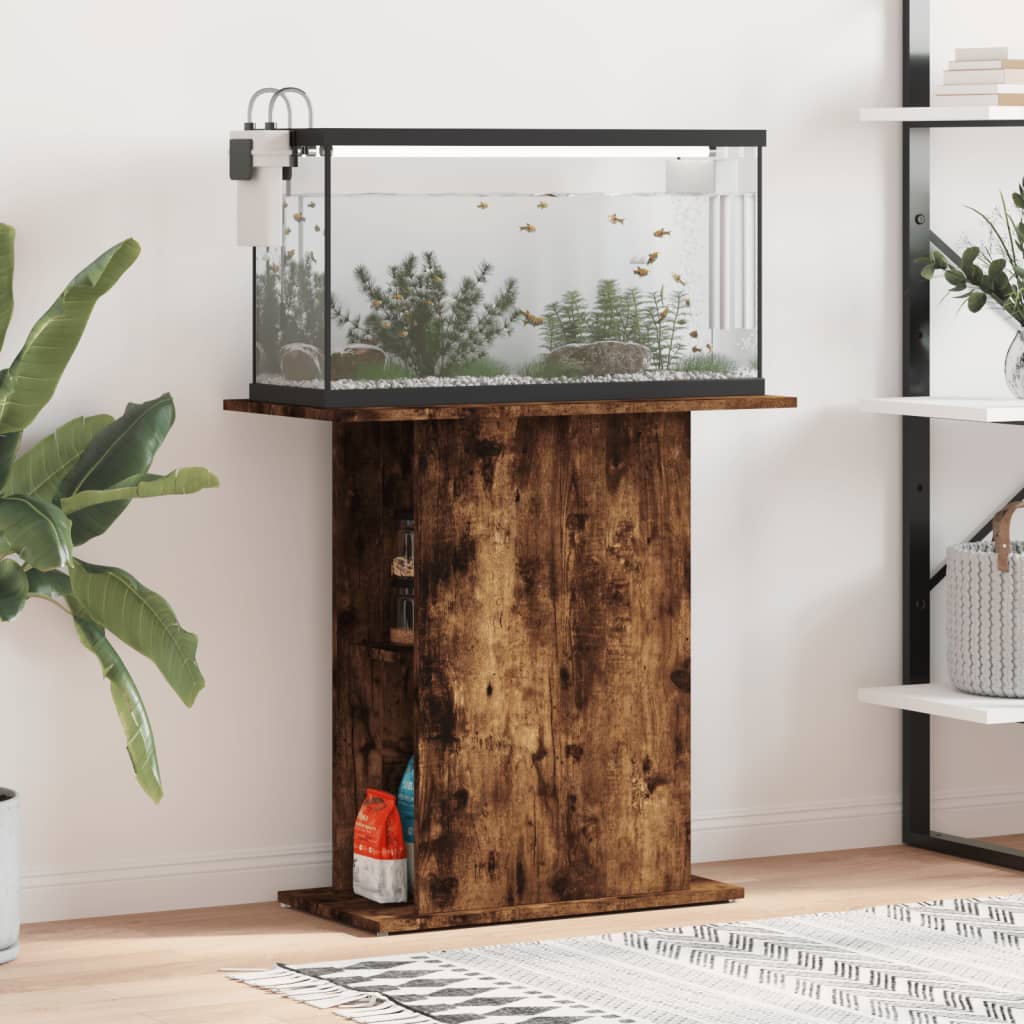 Aquariumständer Weiß 60,5x36x72,5 cm Holzwerkstoff