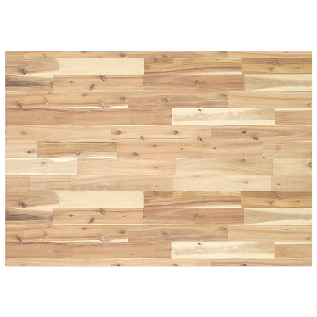 Tischplatte Rechteckig 60x50x2 cm Massivholz Akazie