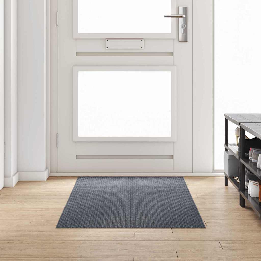 Teppichläufer Grau 80 x 150 cm Stoff