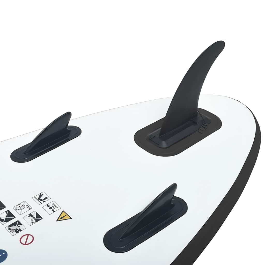 Stand Up Paddle Board SUP Aufblasbar Rot und Weiß