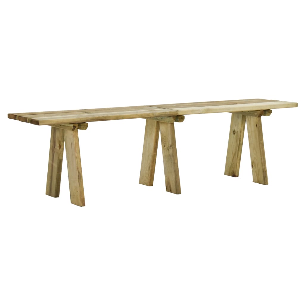 Gartenbank 110 cm Massivholz Kiefer Imprägniert